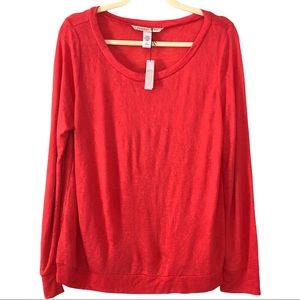 Victoria’s Secret Coral Pink Long Sleeved Top NWT